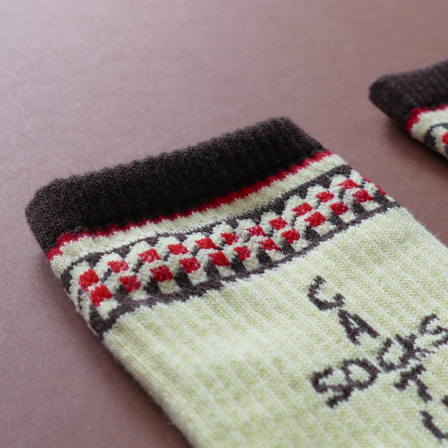 Baroque Brown Socks