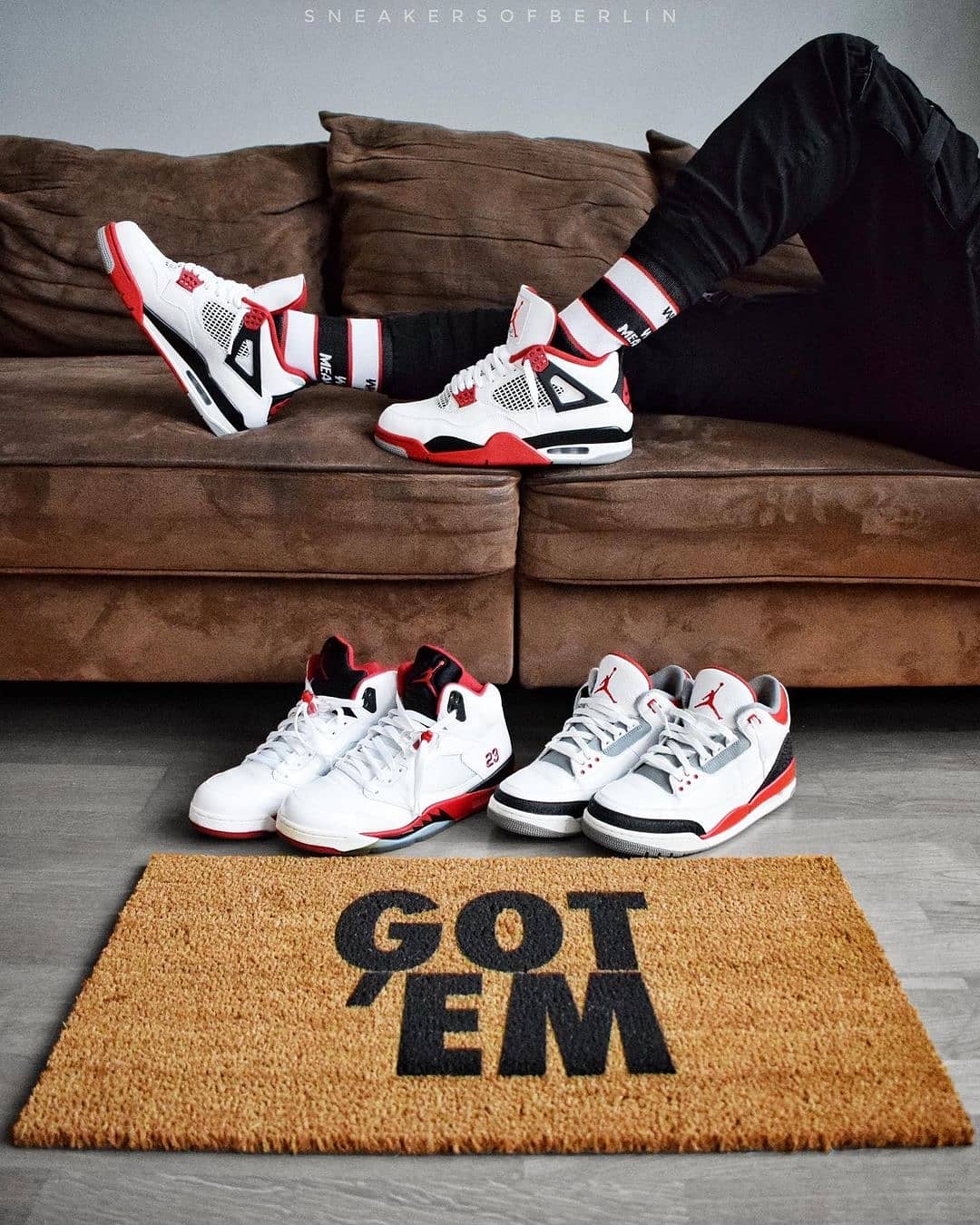 "Who said man was not meant to fly" Socks