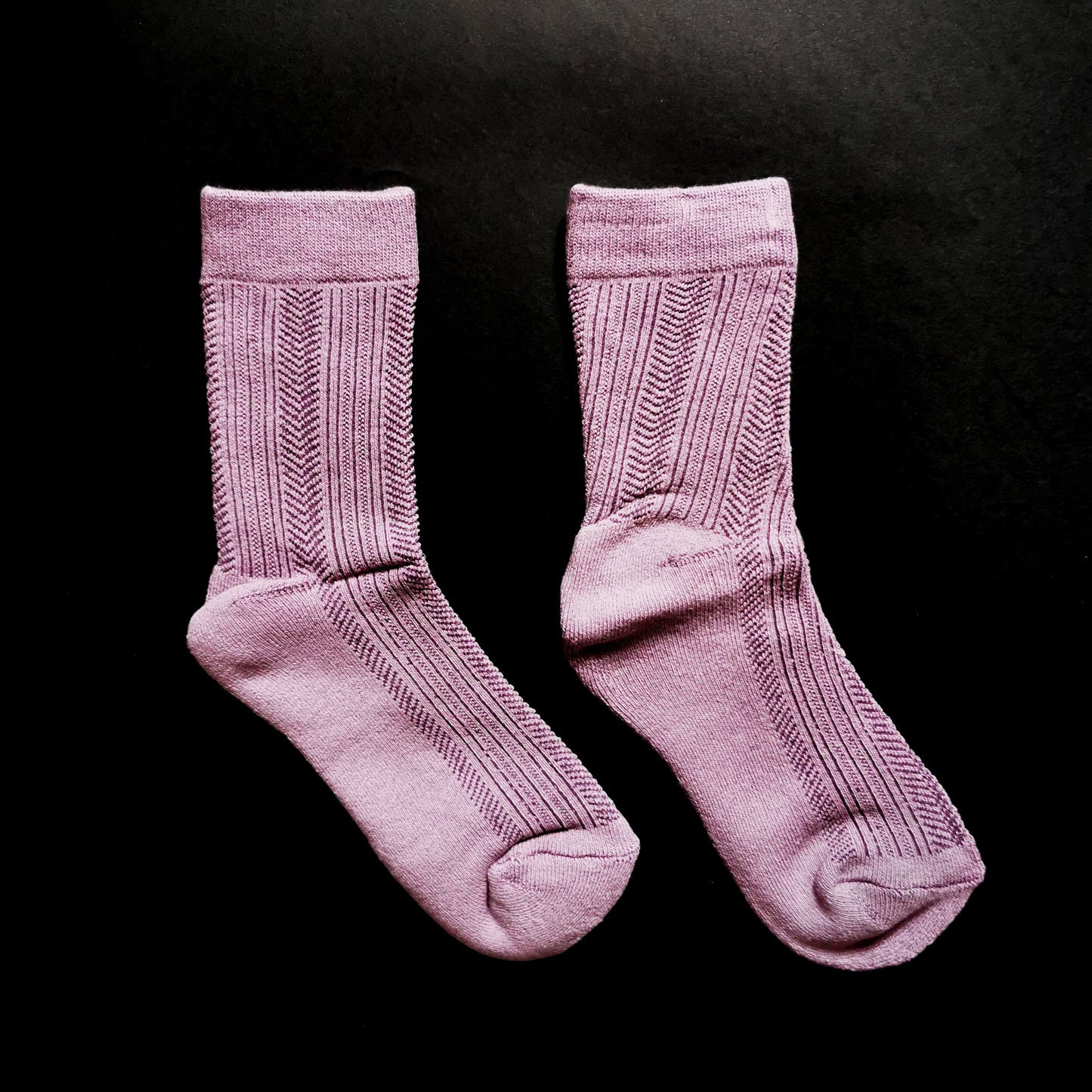 Purple Chevron Socks