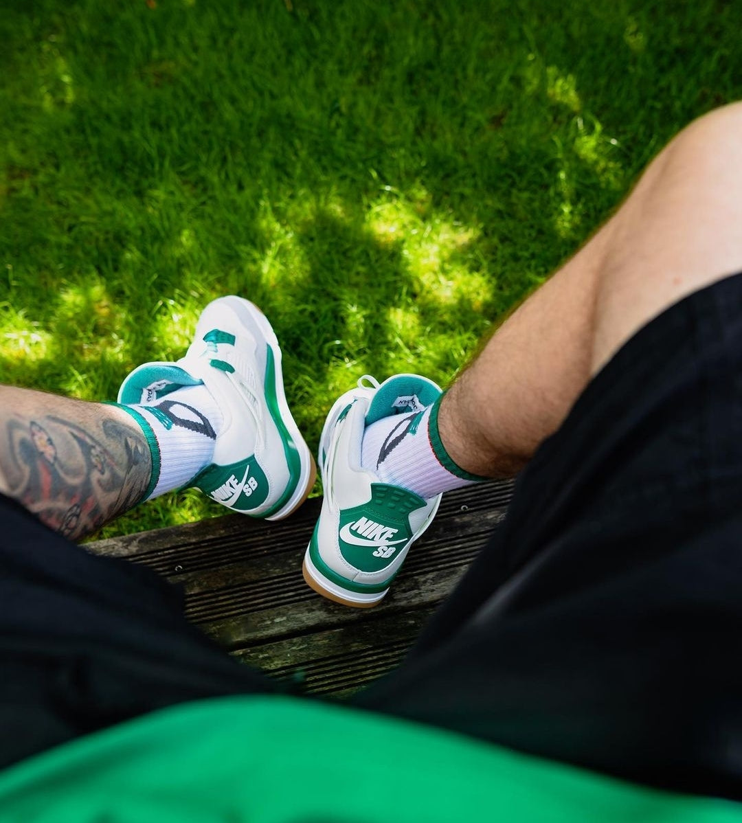 Pine green socks