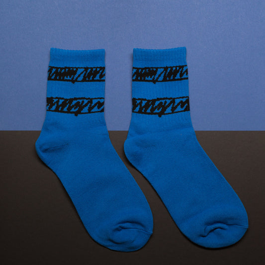 Signal Blue socks