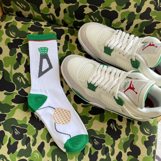 Pine green socks